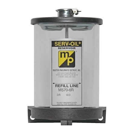 Master Pneumatic RESERVOIR 6" LOW LEVEL SE M570-6RG